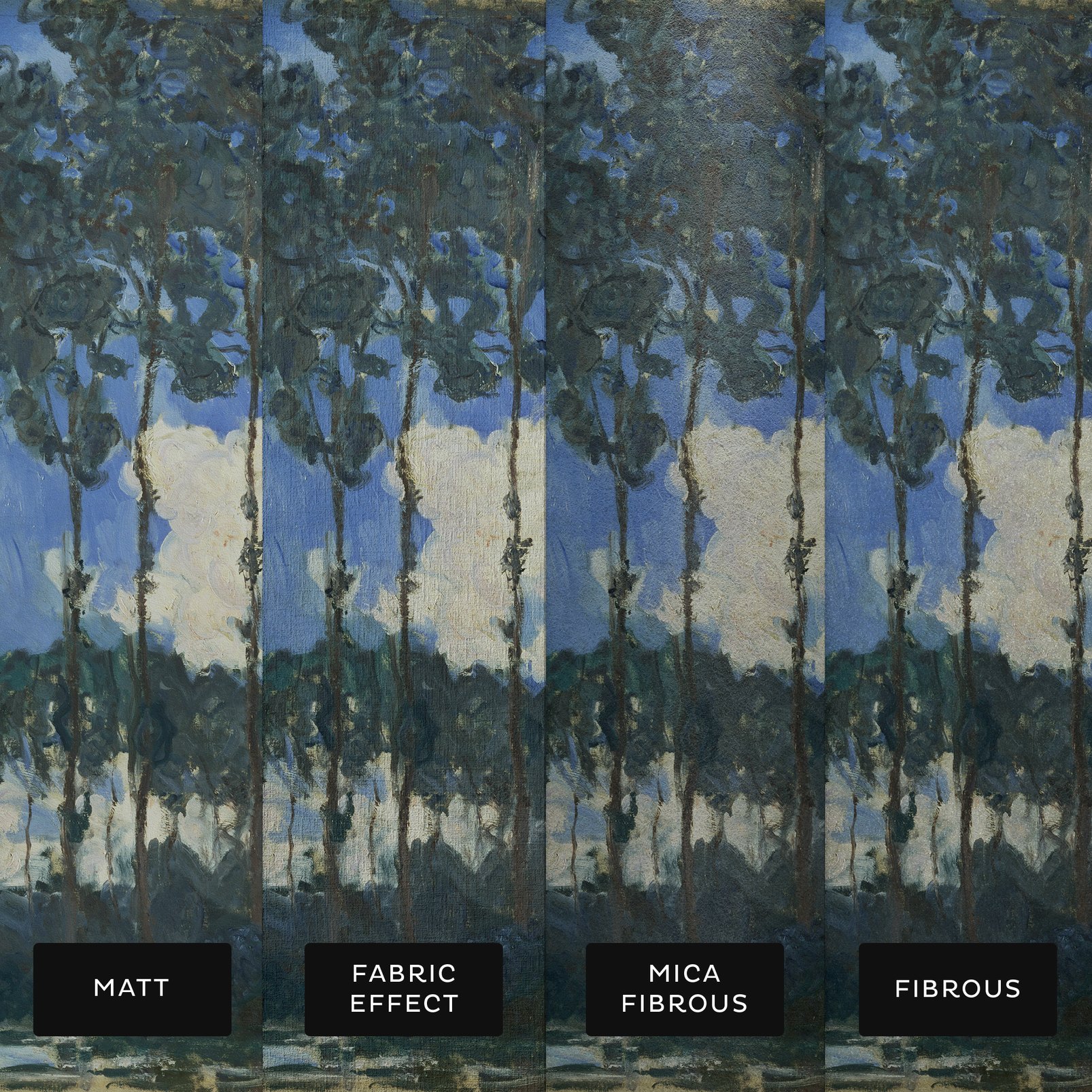 Monet Poplars on the Epte Bespoke Mural substrate information