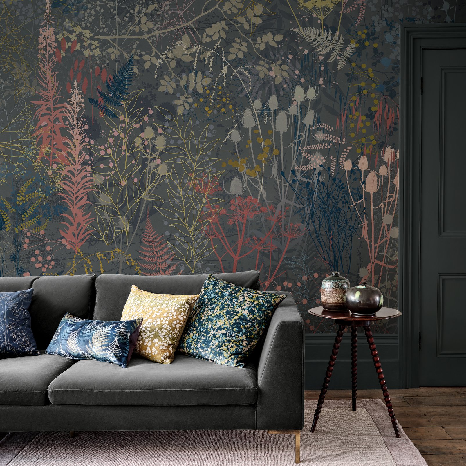 Serendipity Clay Bespoke Mural in a Roomset