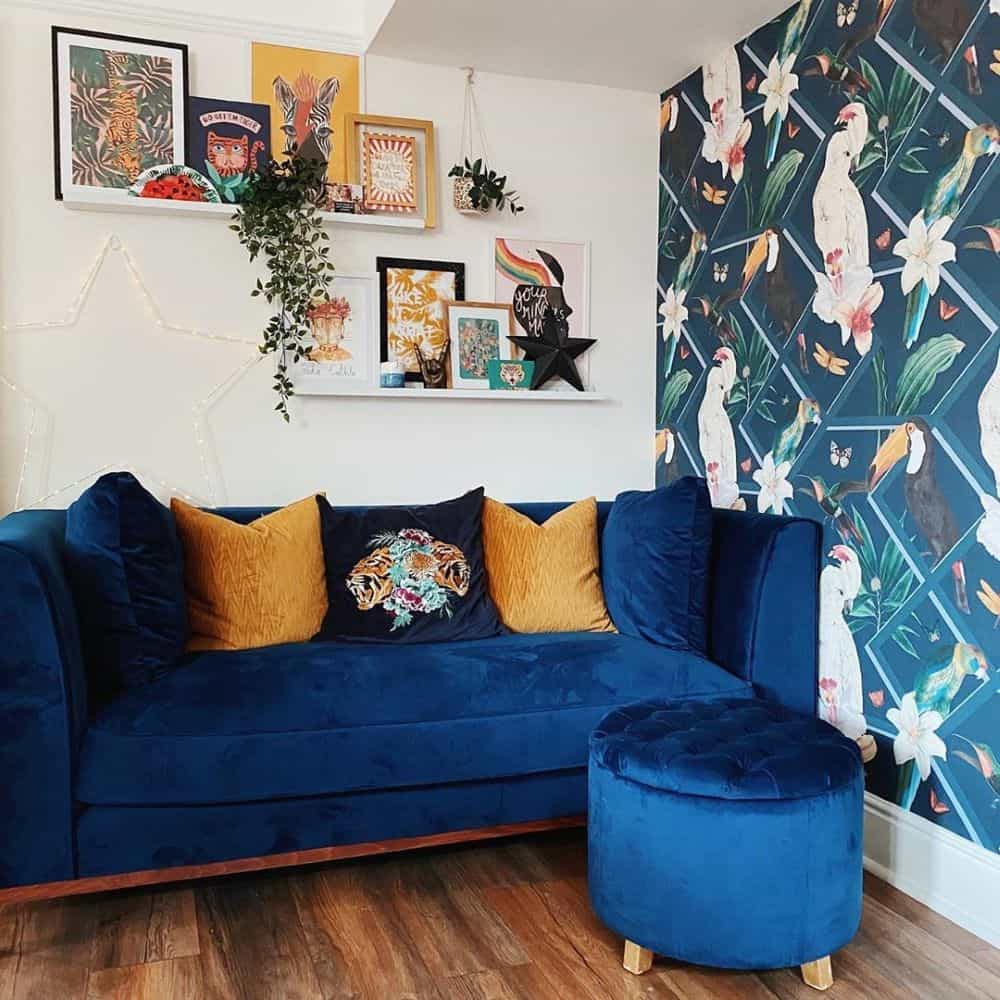 Woonkamer muurdecoratie ideeën